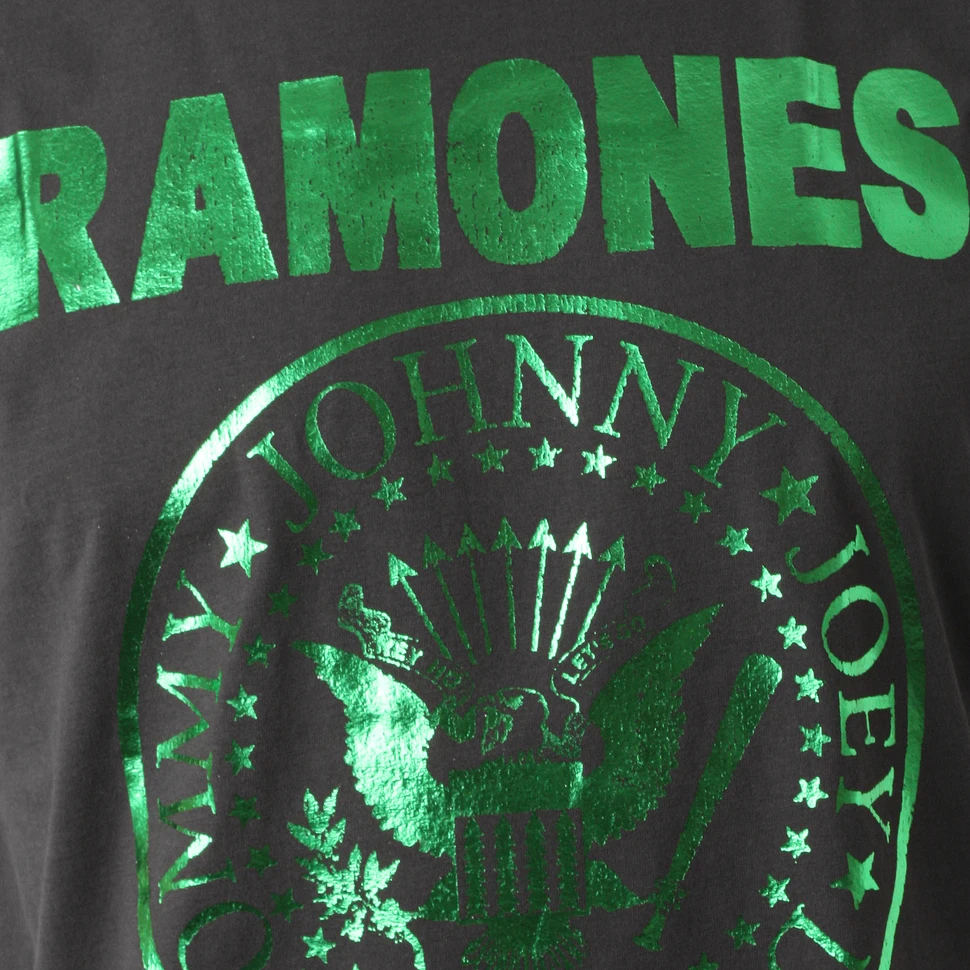 Ramones - Amplified Ramones Green Foil T-Shirt