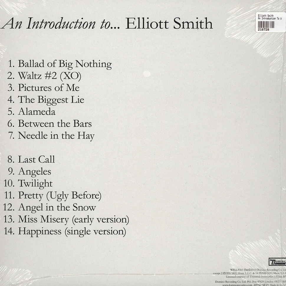 Elliott Smith - An Introduction To …