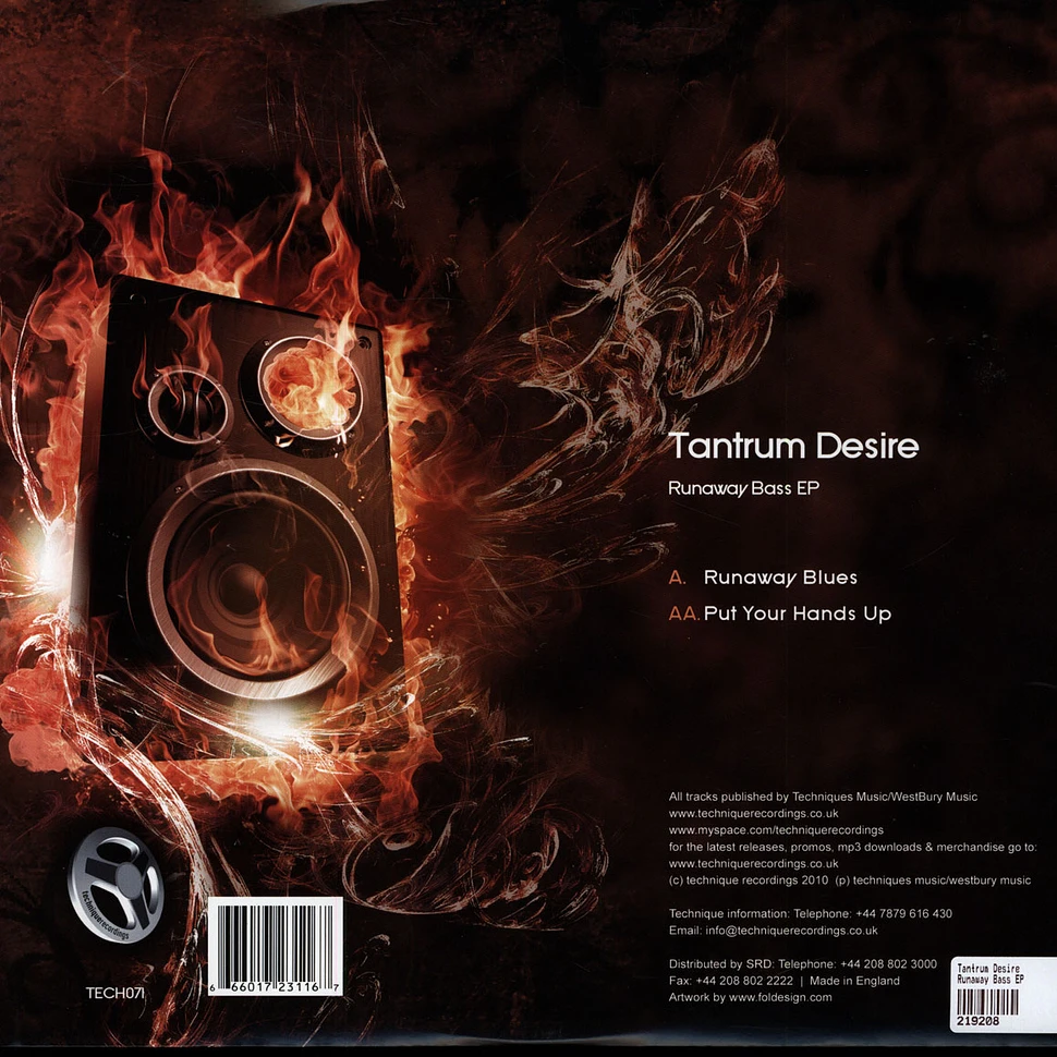Tantrum Desire - Runaway Bass EP