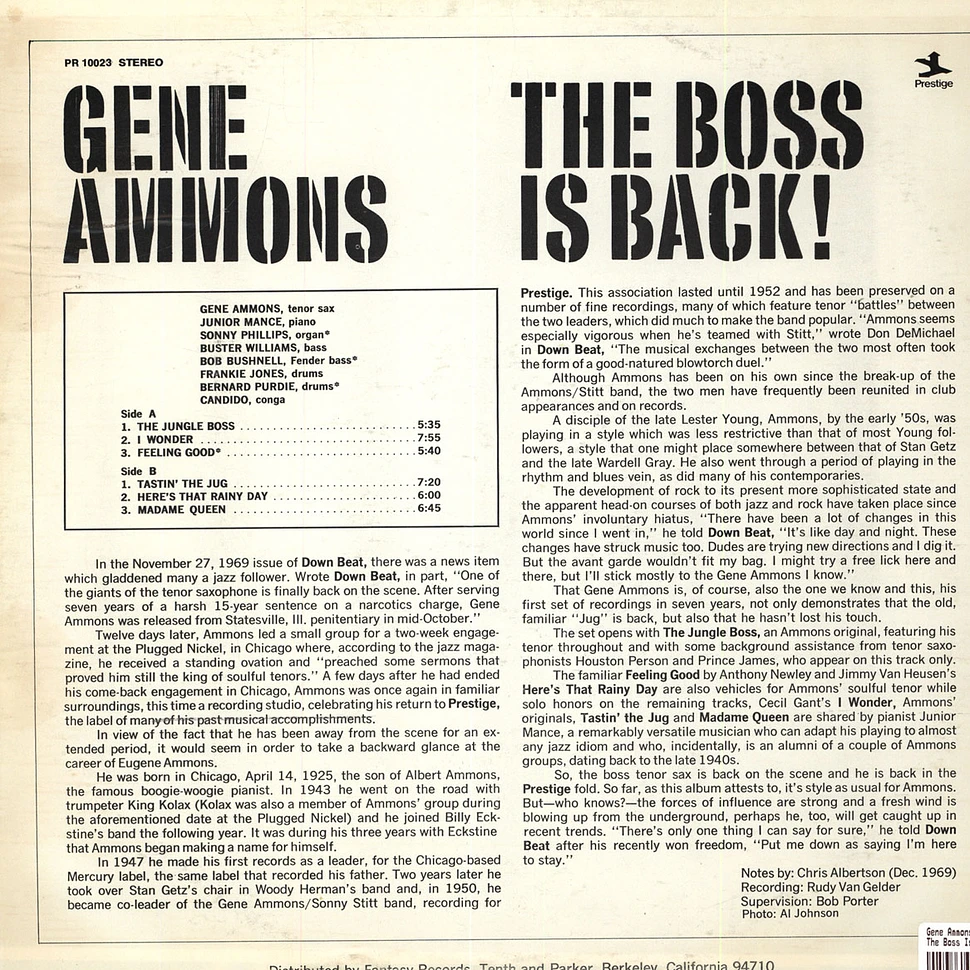 Gene Ammons - The Boss Is Back