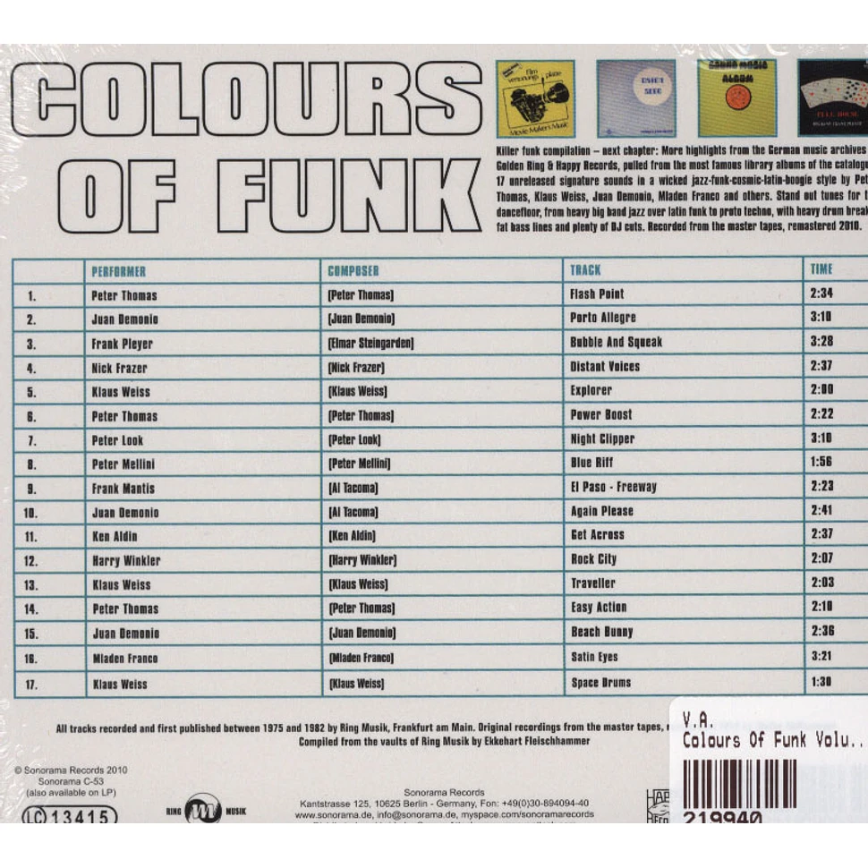 V.A. - Colours Of Funk Volume 2