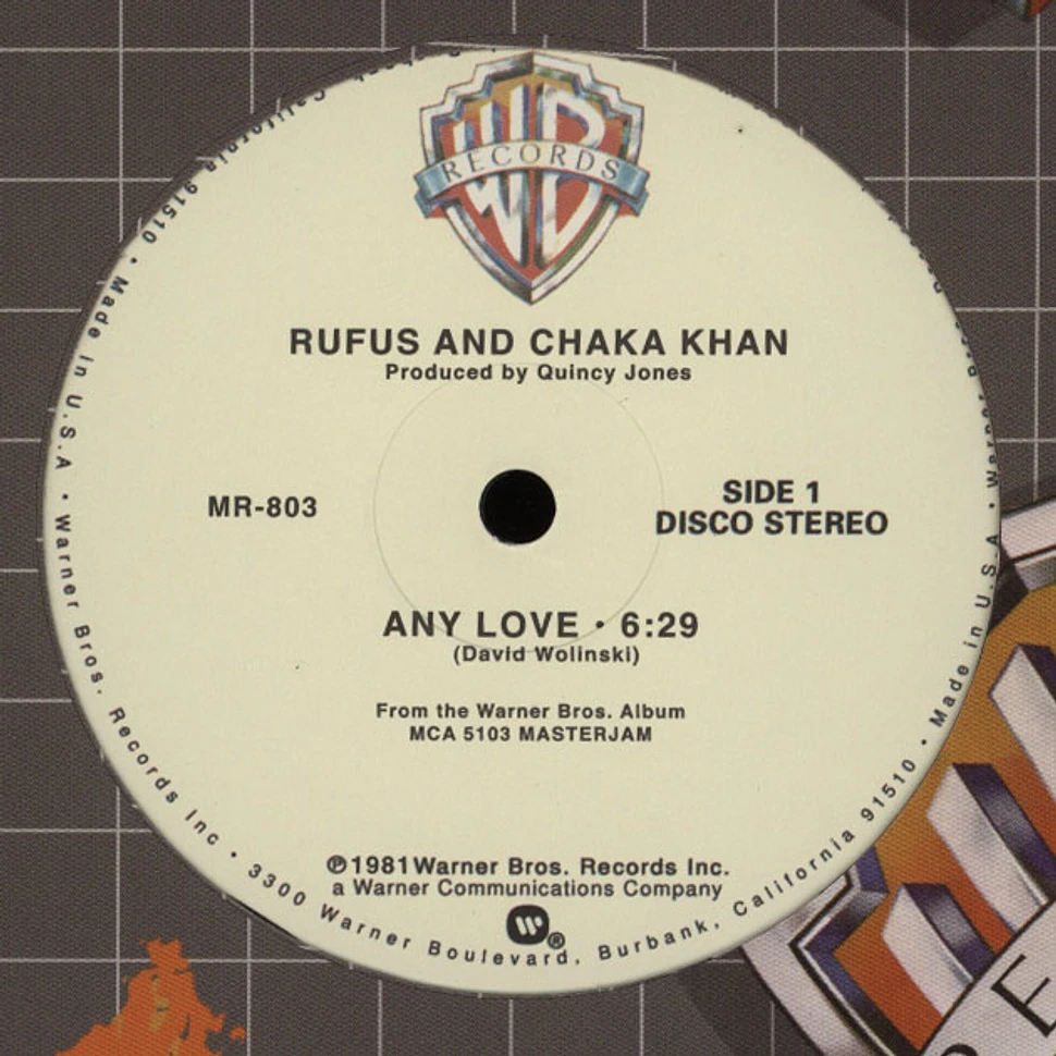 Rufus And Chaka Khan - Any Love