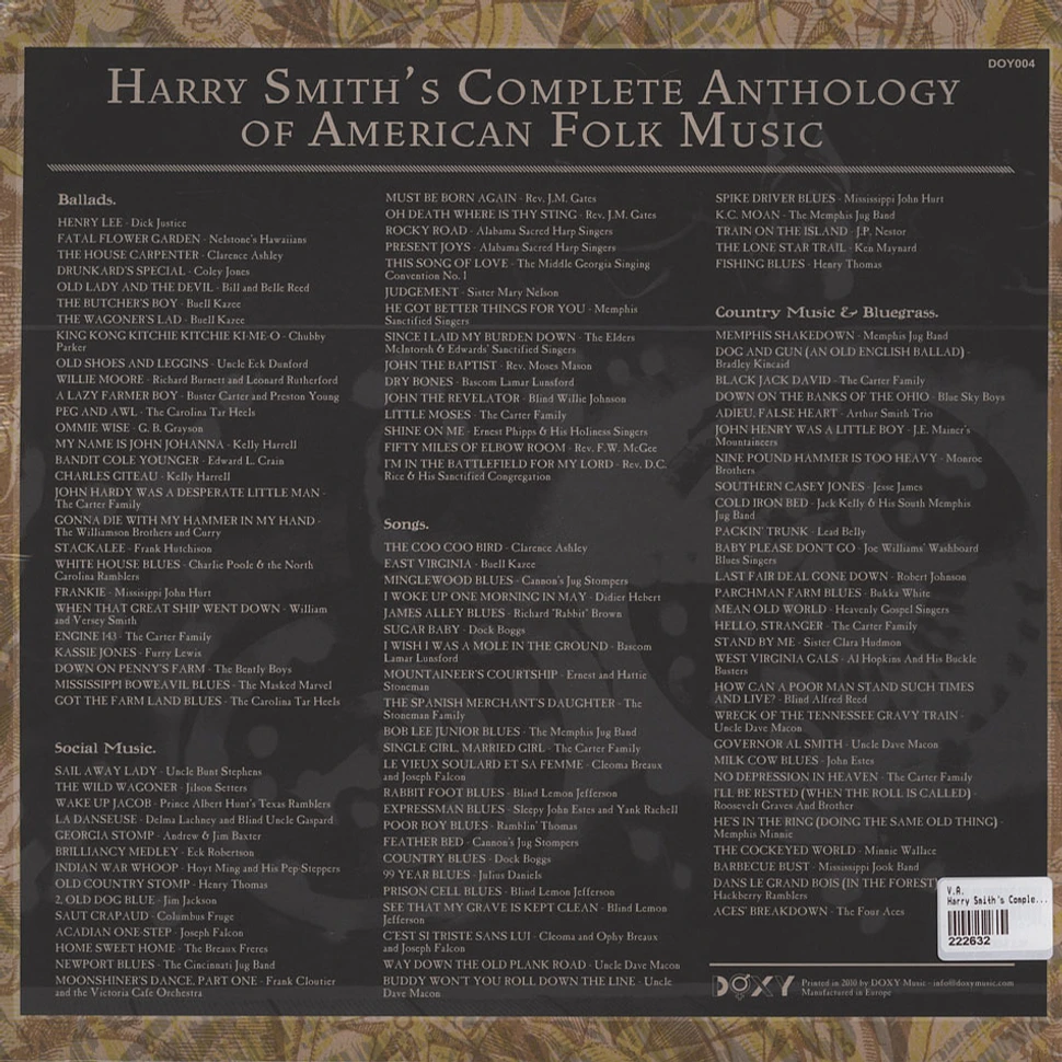 V.A. - Harry Smith's Complete Anthology Of American Folk Music