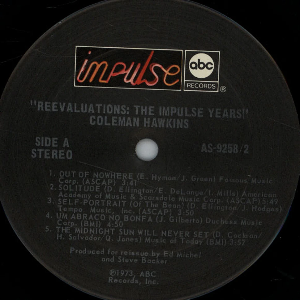 Coleman Hawkins - Reevaluations: The Impulse Years