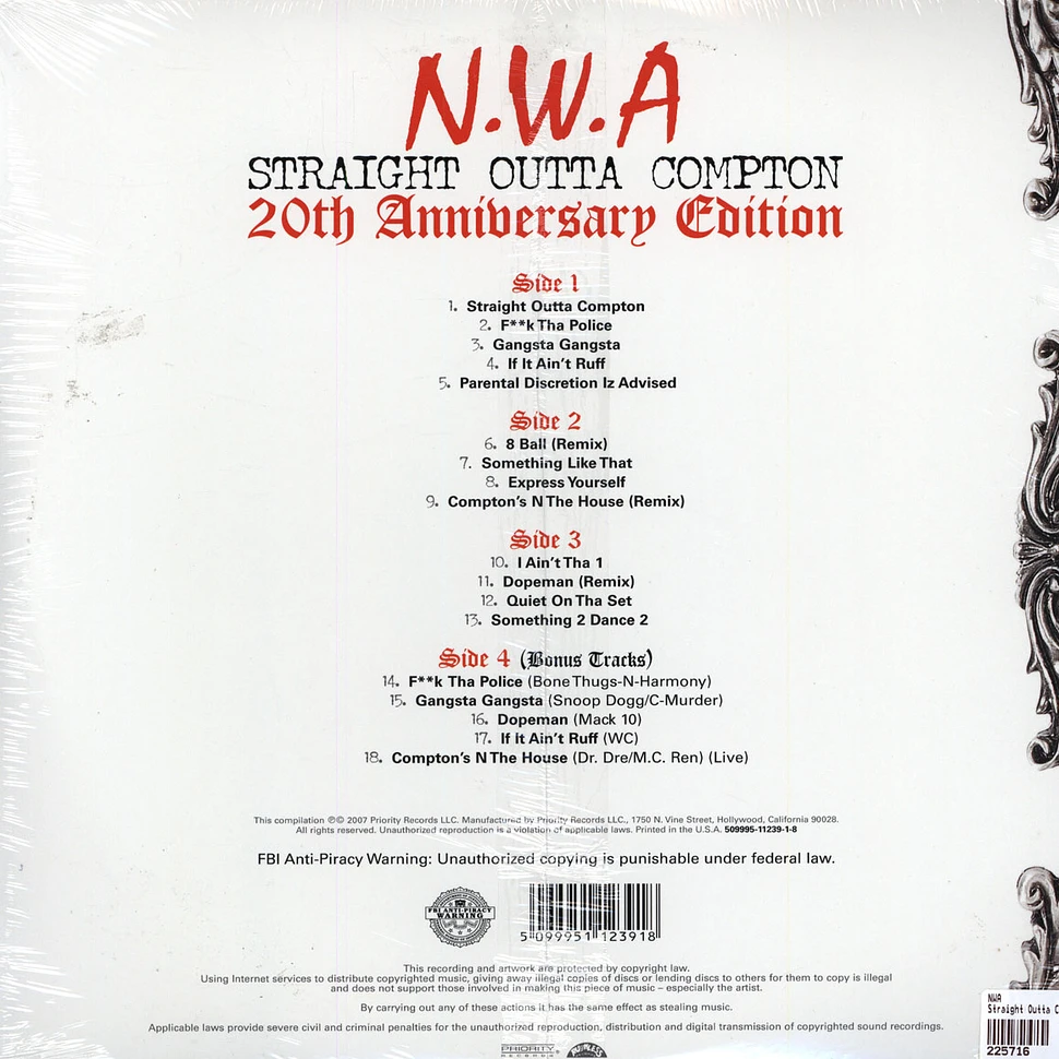 N.W.A. - Straight Outta Compton (20th Anniversary Edition)