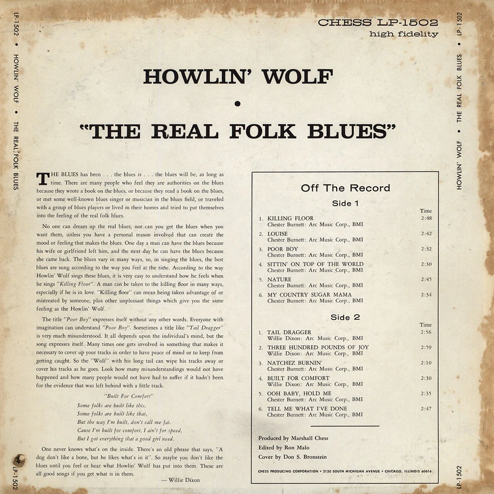 Howlin' Wolf - The Real Folk Blues