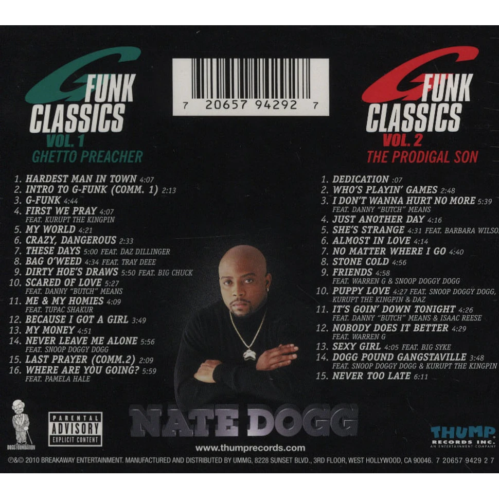Nate Dogg - G Funk Classics Volume 1 & 2