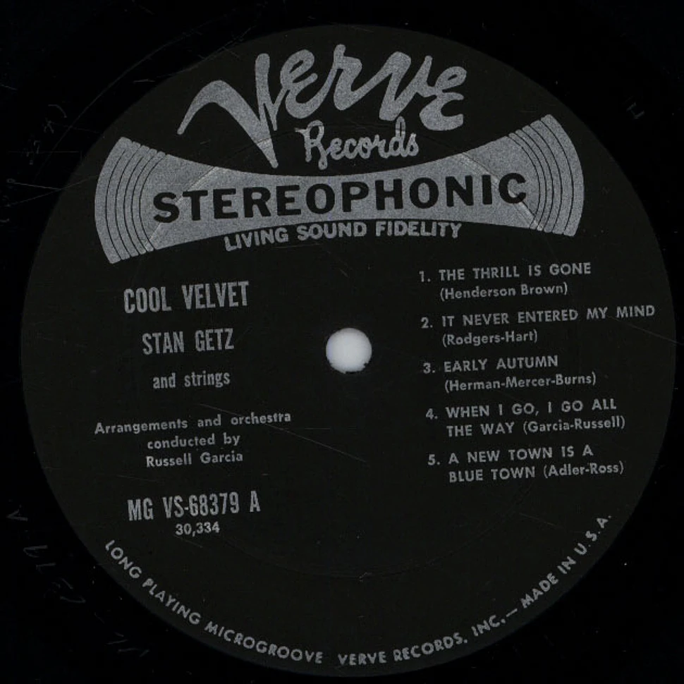 Stan Getz And Strings - Cool Velvet