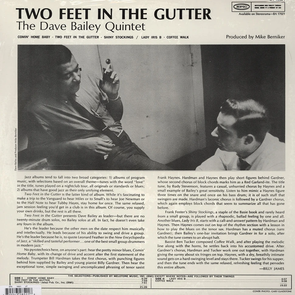 Dave Bailey - 2 Feet In The Gutter