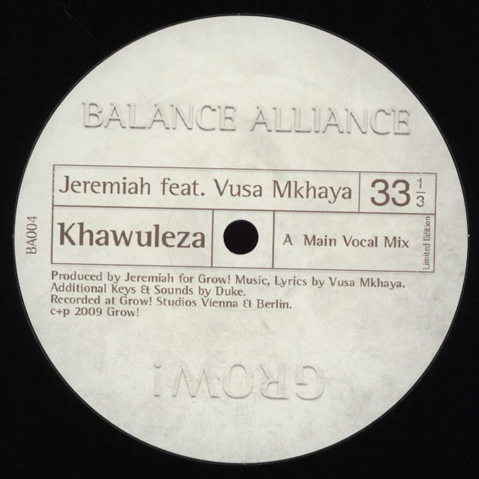 Jeremiah - Khawuleza Feat. Vusa Mkhaya (Special Mixes)