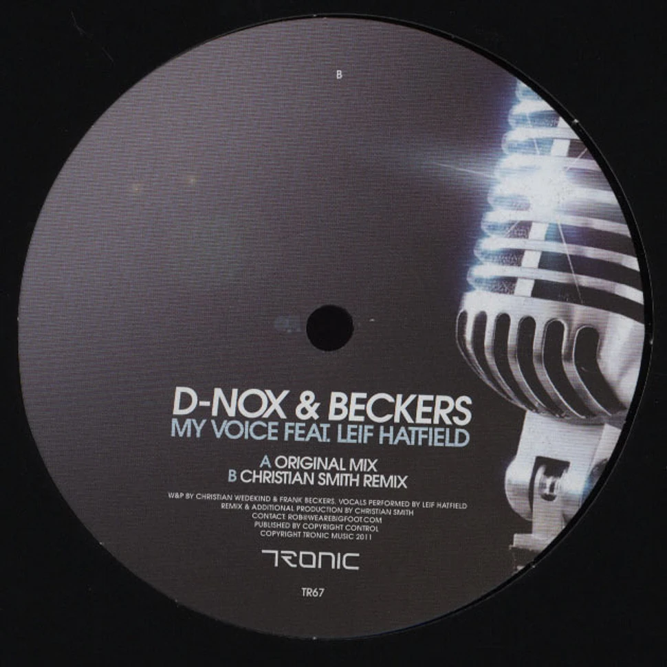 D Nox & Beckers - My Voice feat. Leif Hatfield