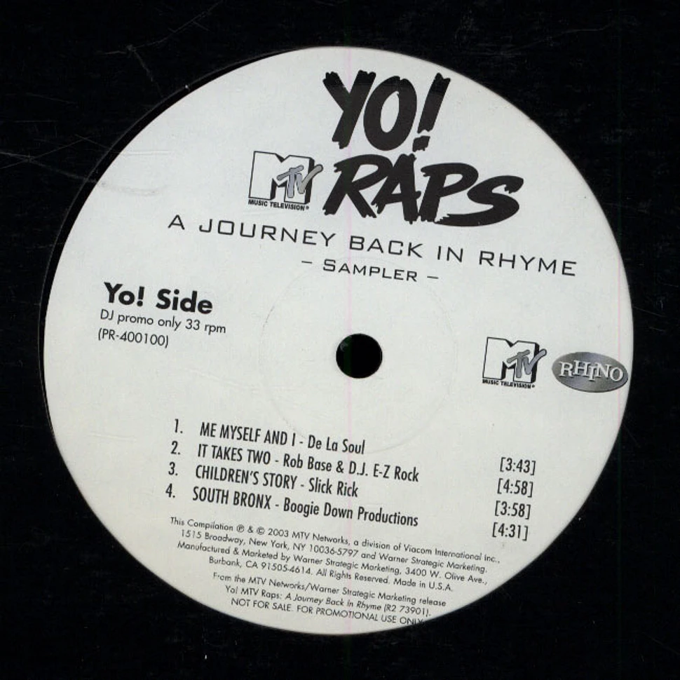 V.A. - Yo MTV Raps - A Journey Back In Rhyme Sampler