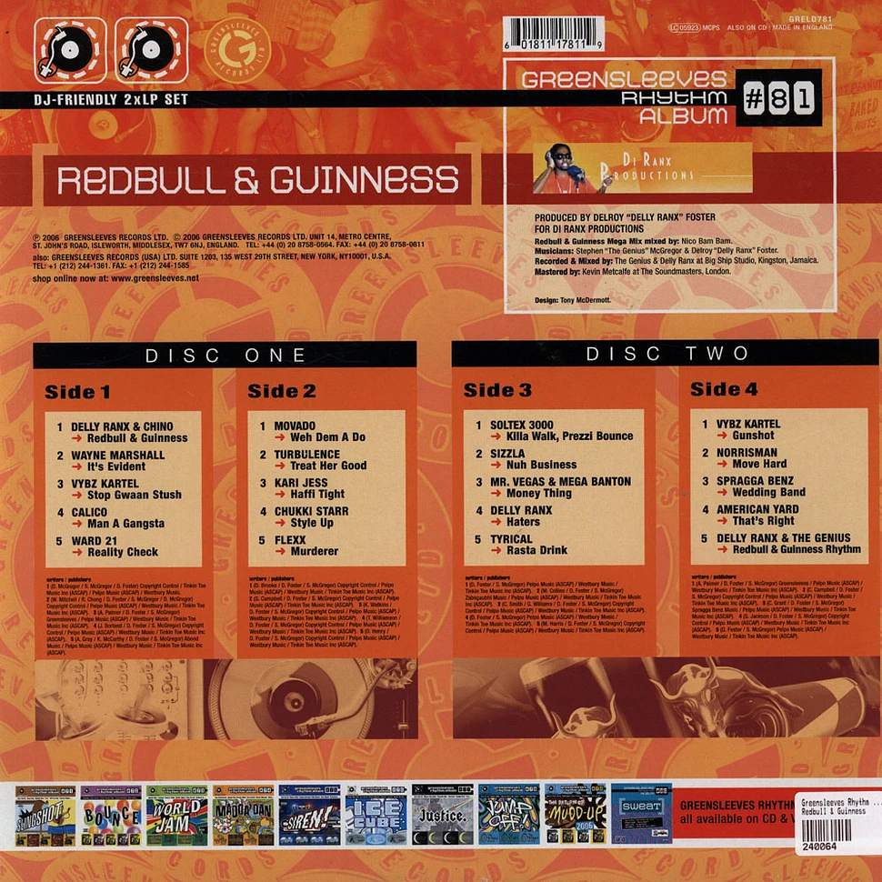 Greensleeves Rhythm Album #81 - Redbull & Guinness