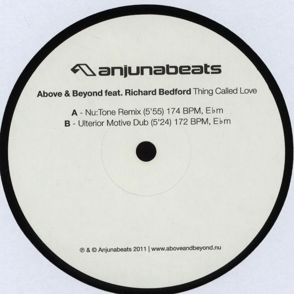 Above & Beyond - Thing Called Love Nu:Tone & Ulterior Motive Remixes