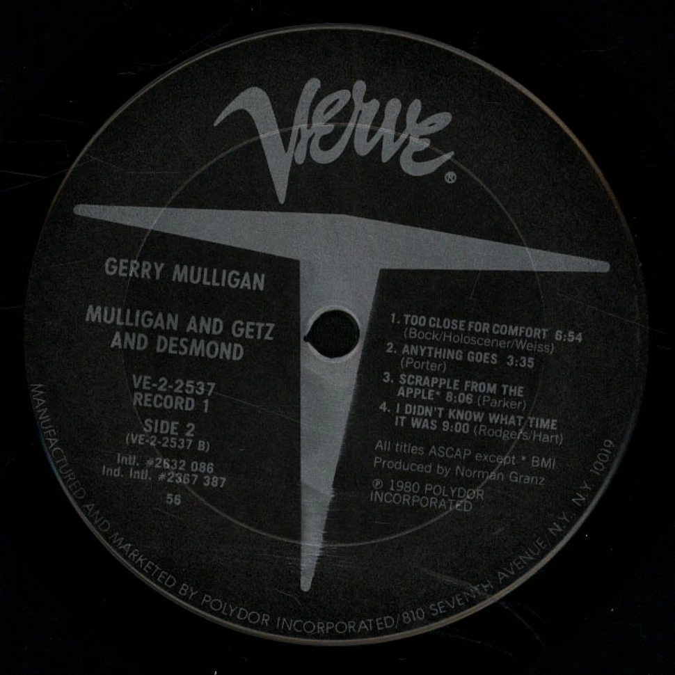 Gerry Mulligan - Mulligan And Getz And Desmond