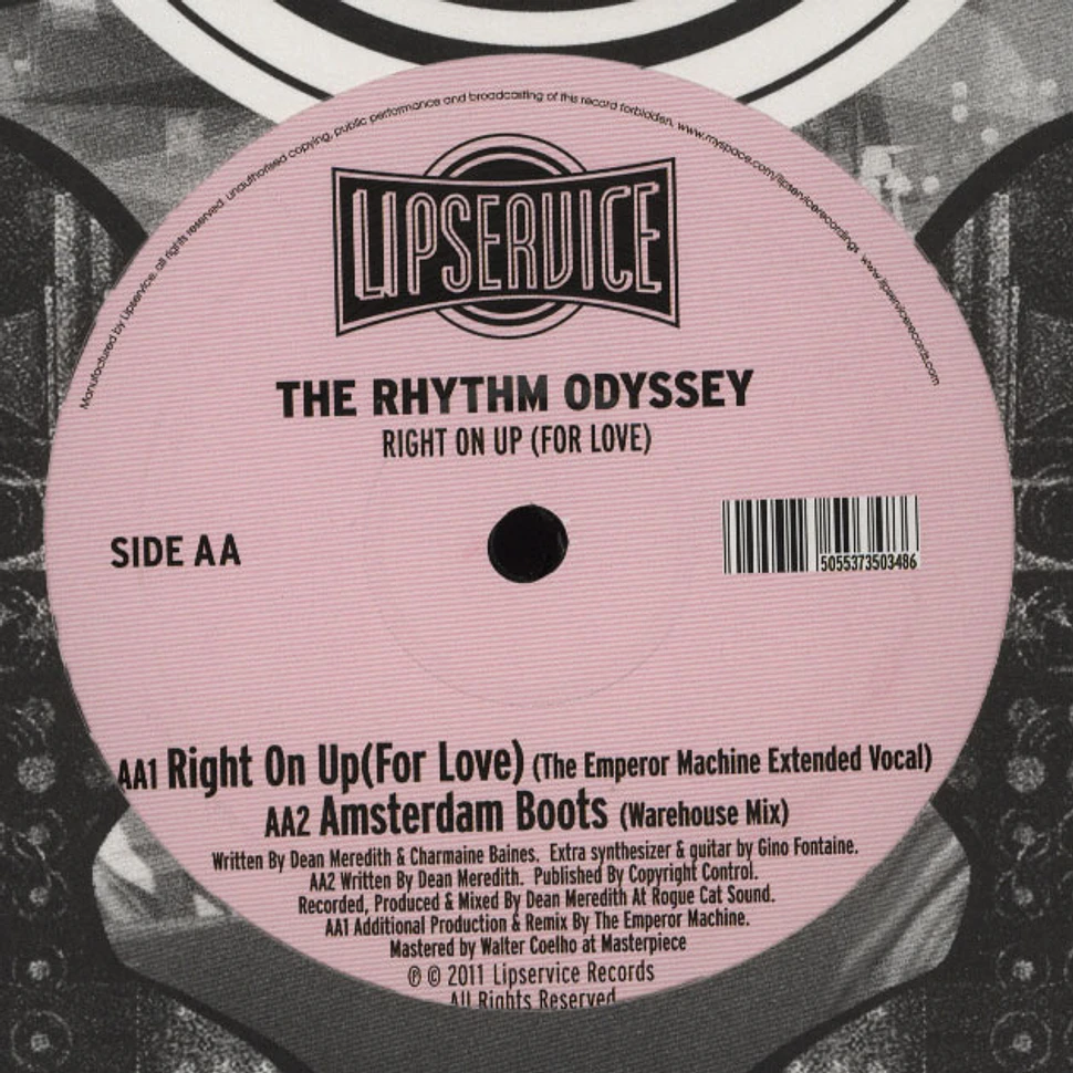 The Rhythm Odyssey - Right On Up (For Love)