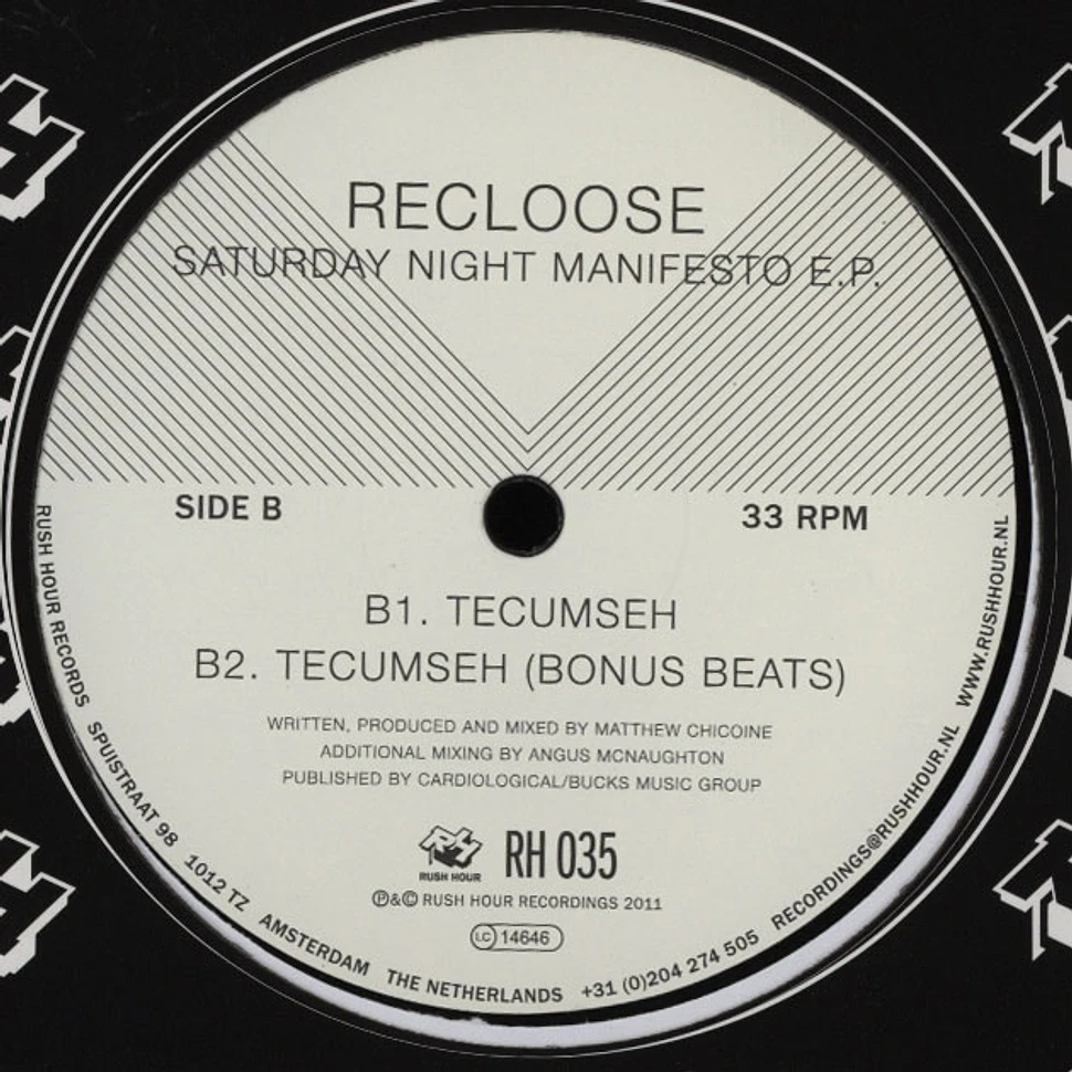 Recloose - Saturday Night Manifesto