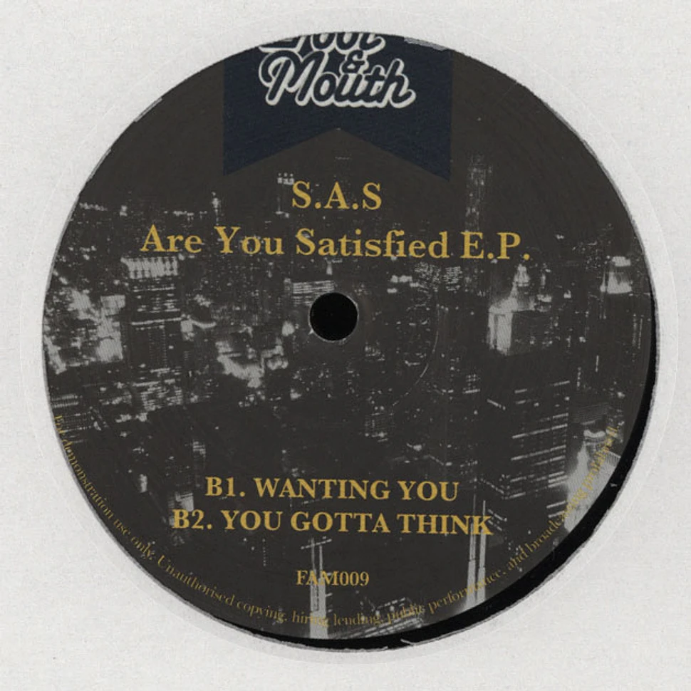 S.A.S. - Are You Satisfied EP