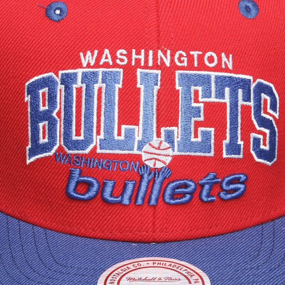 Mitchell & Ness - Washington Bullets NBA 2 Tone Snapback Cap