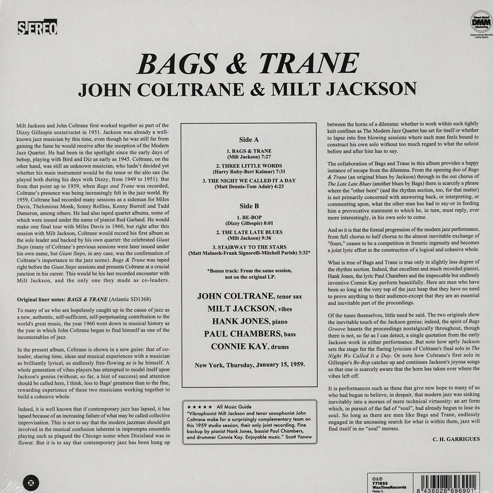 John Coltrane & Milt Jackson - Bags & Trane