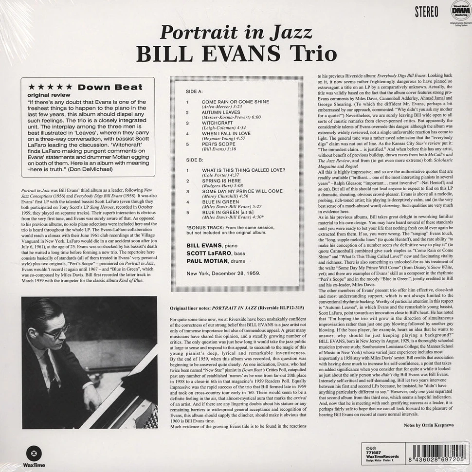 Bill Evans Trio - Portrait In Jazz