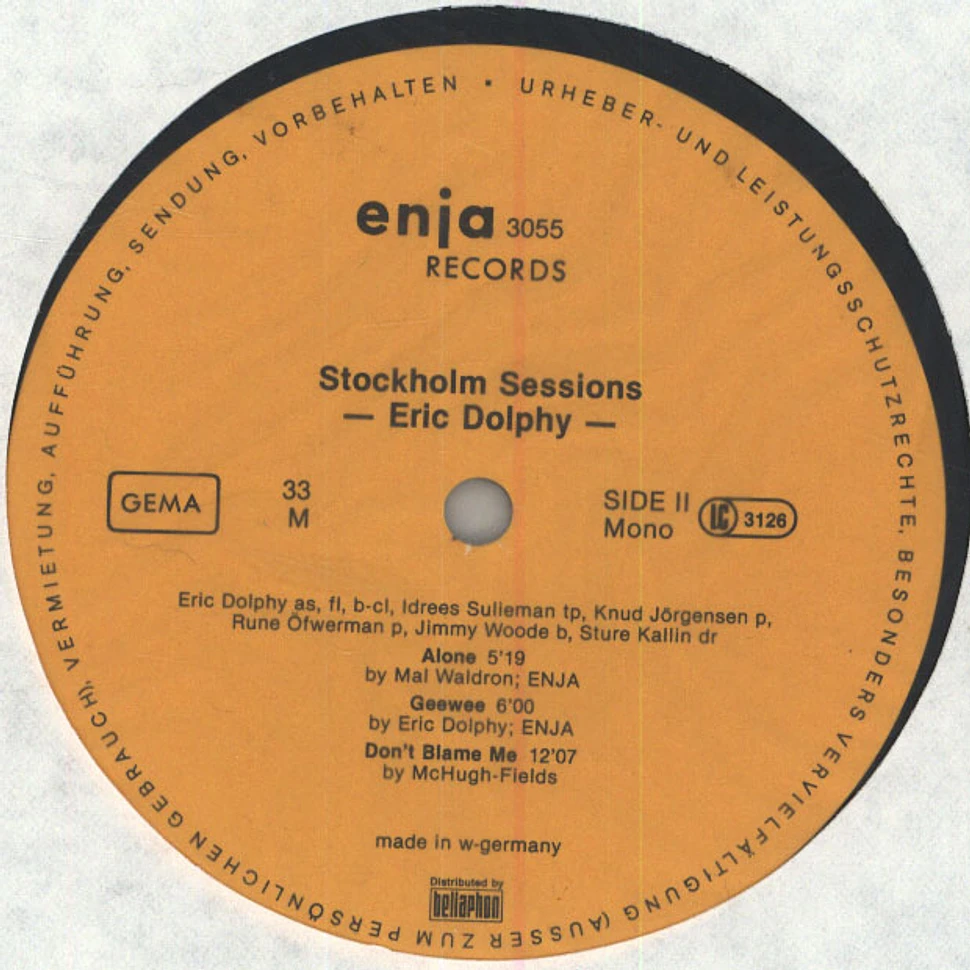 Eric Dolphy - Stockholm Sessions