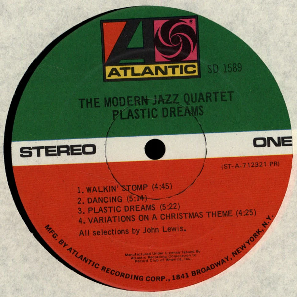The Modern Jazz Quartet - Plastic Dreams