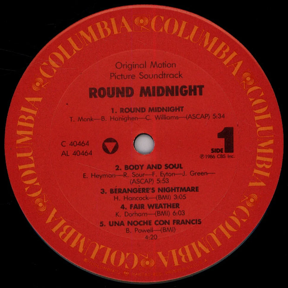 Herbie Hancock, Various - Round Midnight - Original Motion Picture Soundtrack