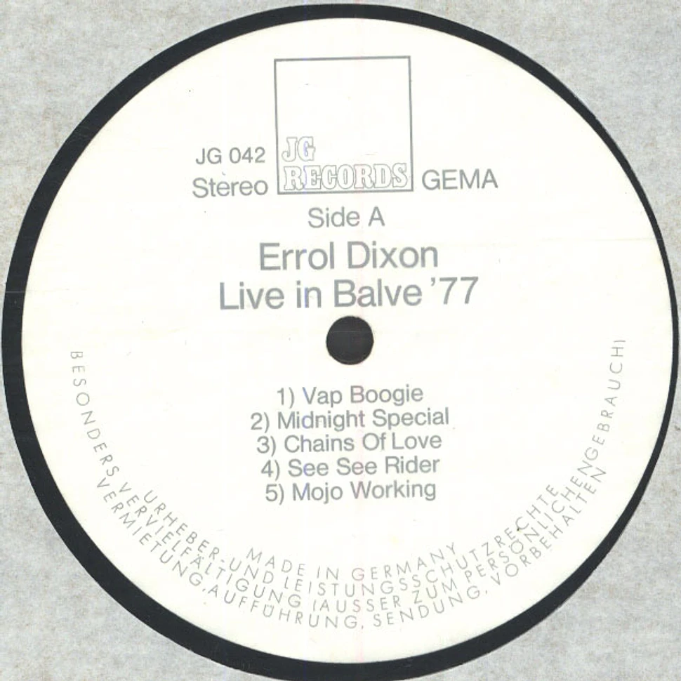 Errol Dixon - Live In der Balver Höhle