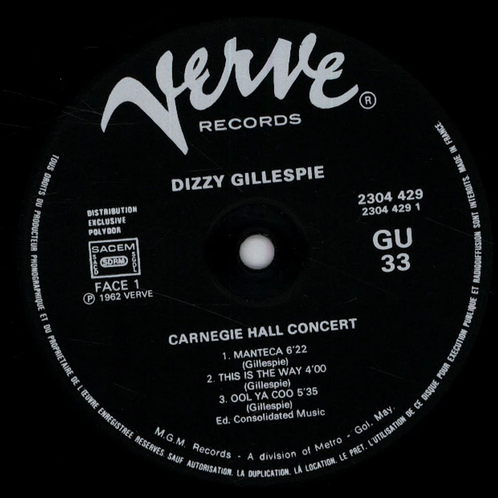 The Dizzy Gillespie Big Band - Carnegie Hall Concert