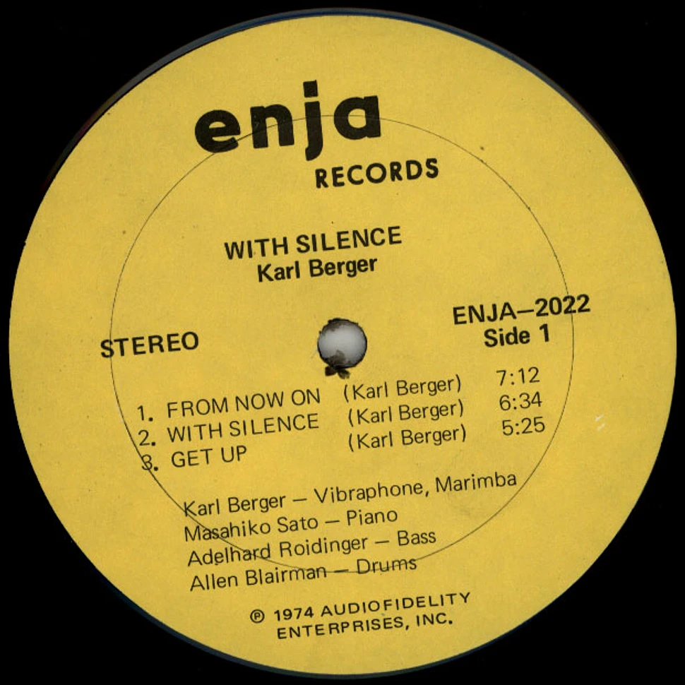 Karl Berger / Masahiko Sato / Adelhard Roidinger / Allen Blairman - With Silence