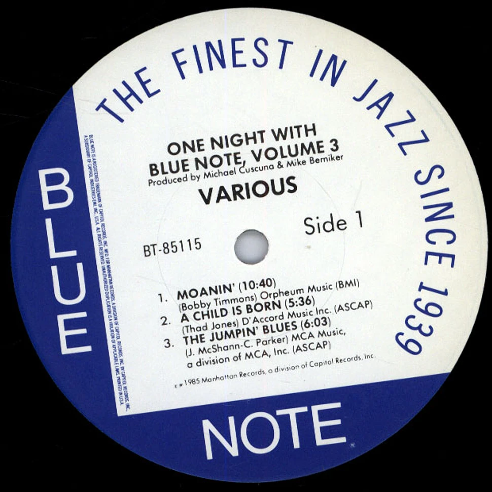 V.A. - One Night With Blue Note Volume 3