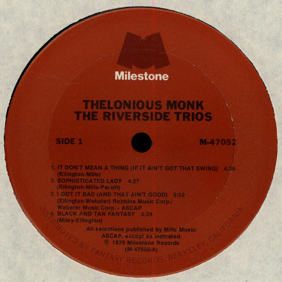 Thelonious Monk - The Riverside Trios