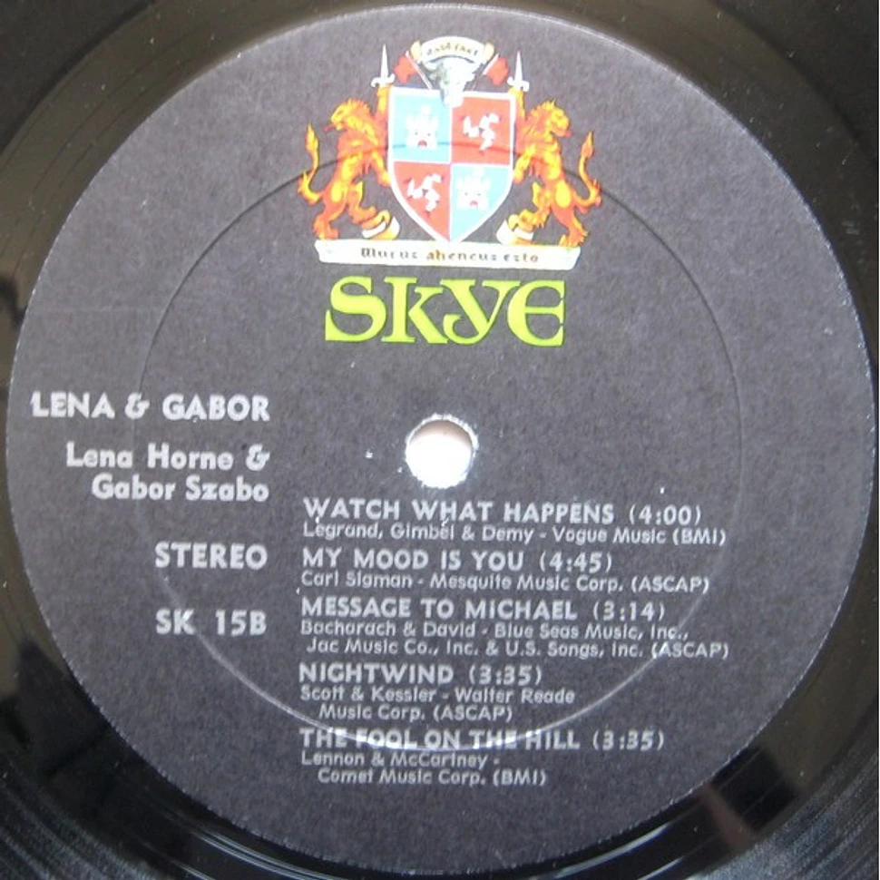Lena Horne & Gabor Szabo - Lena & Gabor