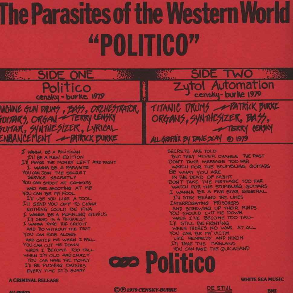Parasites Of The Western World - Politico