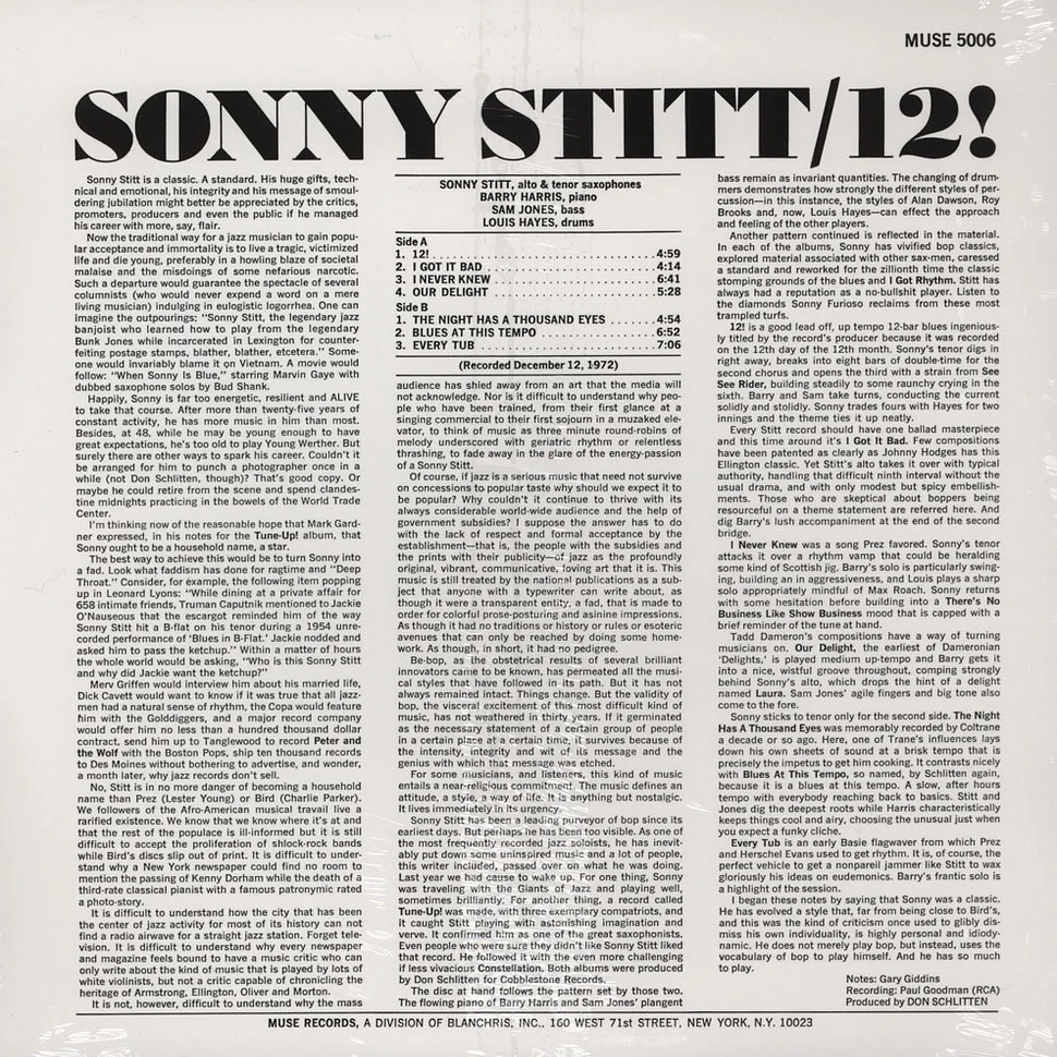 Sonny Stitt - 12!