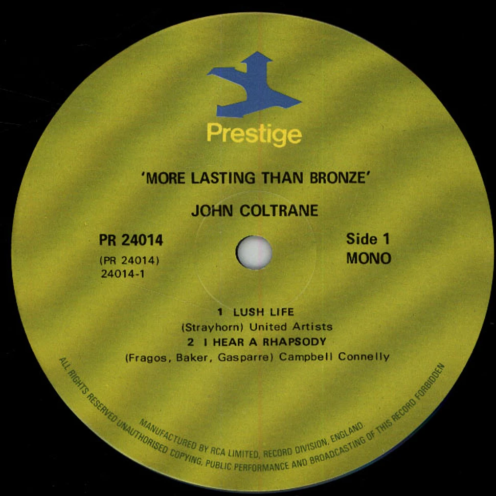 John Coltrane - ...More Lasting Than Bronze
