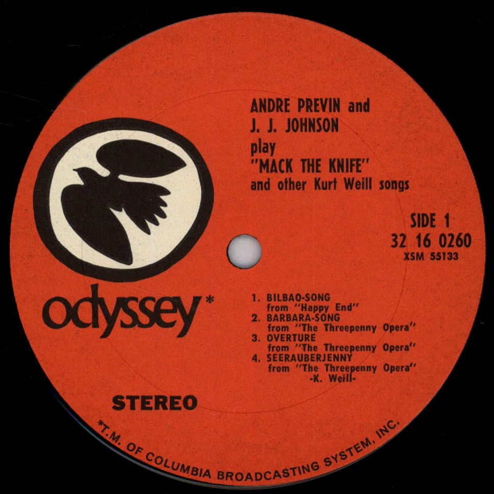 André Previn and J.J. Johnson - Mack The Knife