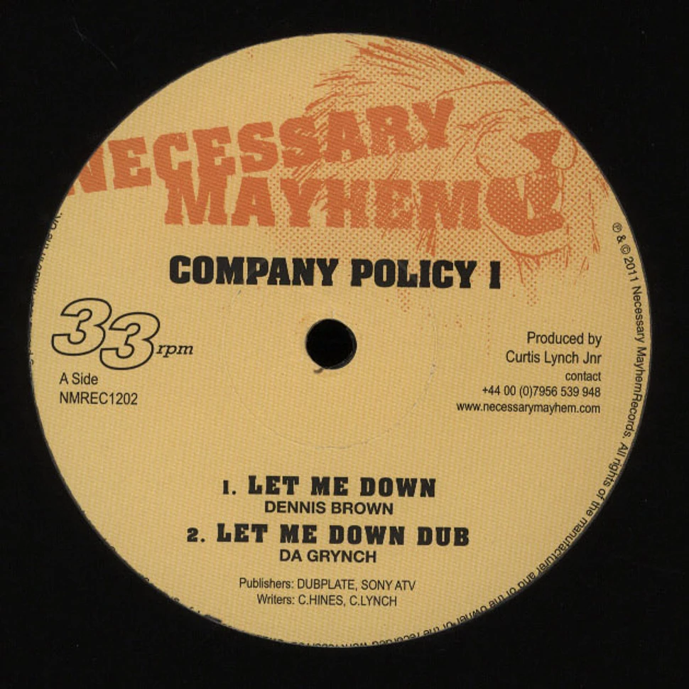 Dennis Brown / Brinsley Forde - Company Policy Ep