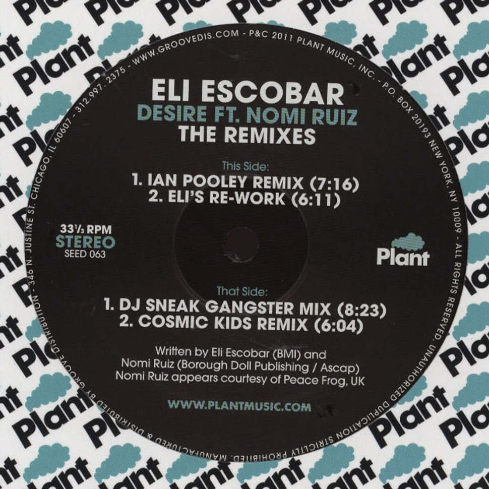 Eli Escobar - Desire feat. Nomi Ruiz Remixes