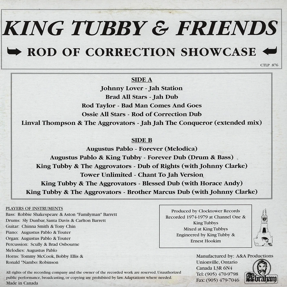 King Tubby - Rod Of Correction Dub