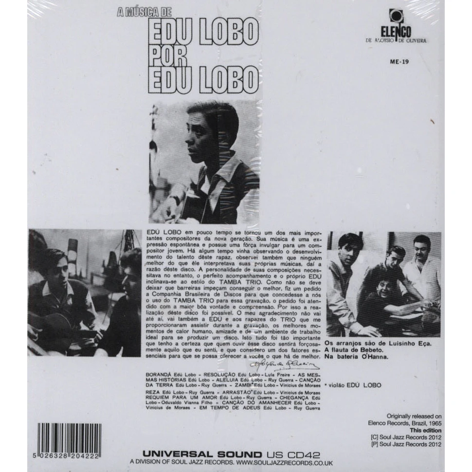 Edu Lobo - A Musica de Edu Lobo por Edu Lobo with the Tamba Trio
