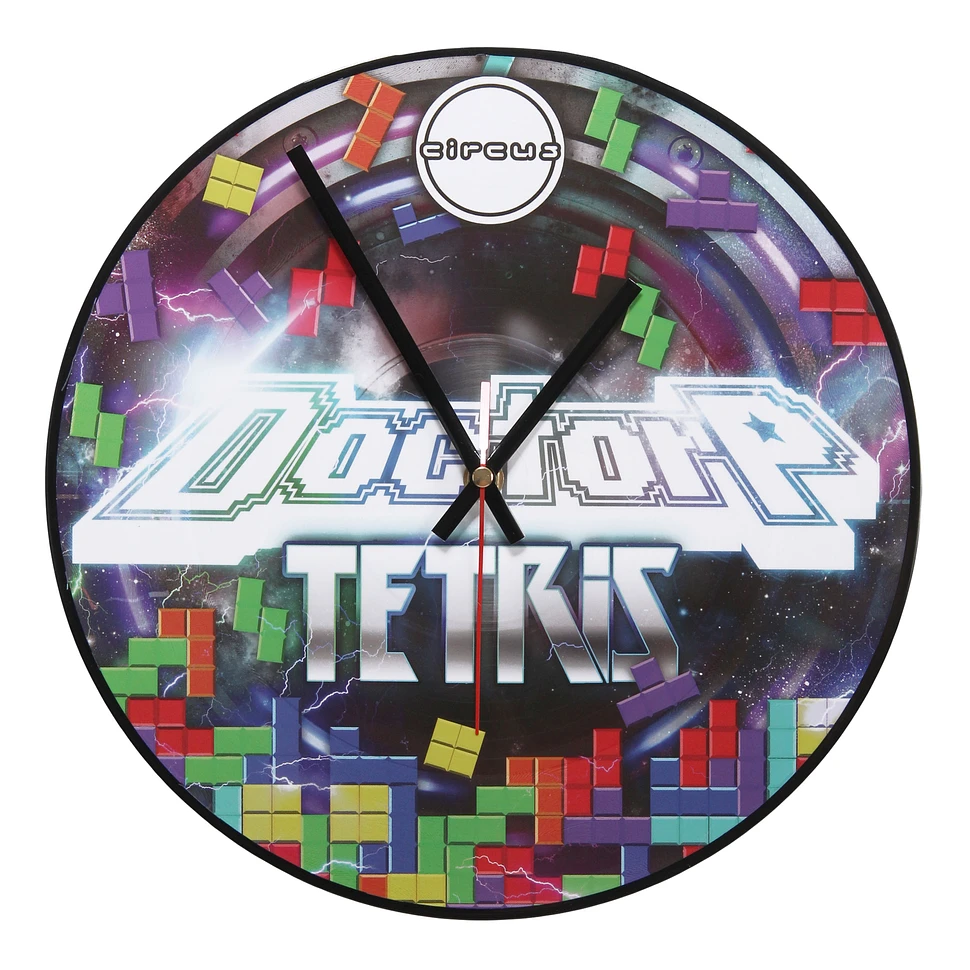 Doctor P / Circus Records - Tetris Vinyl Clock