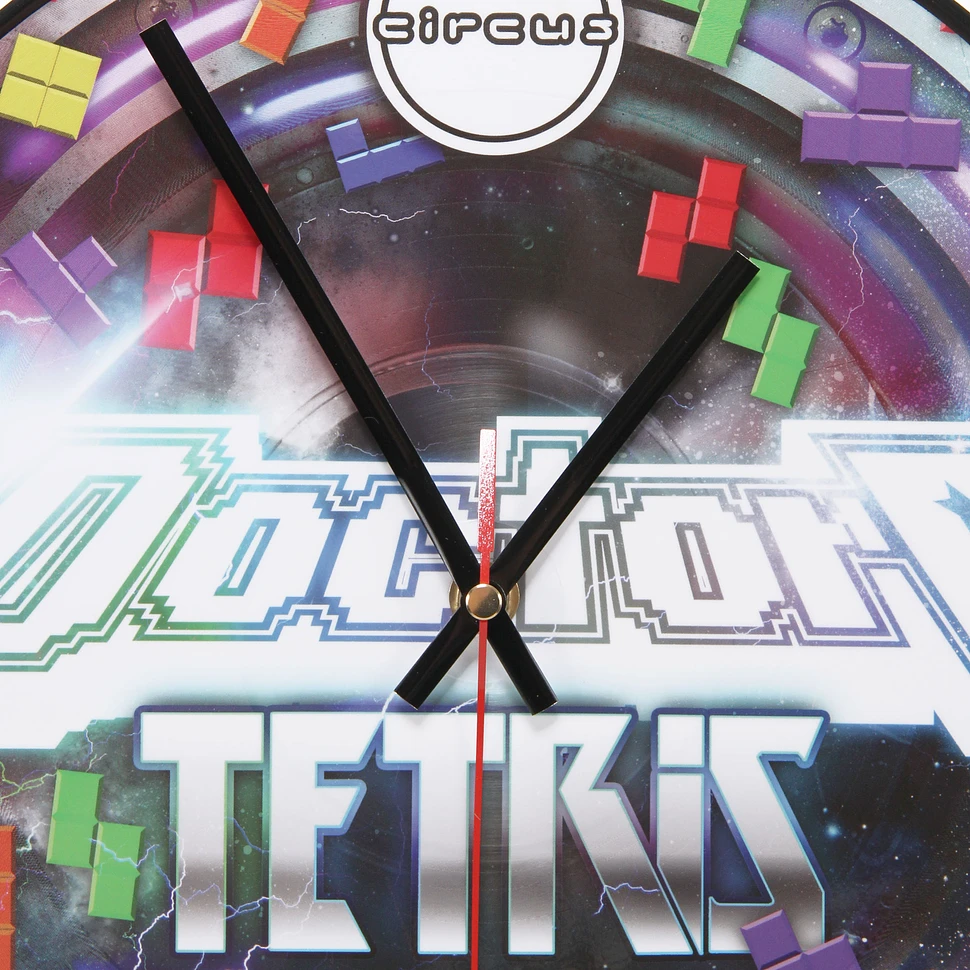 Doctor P / Circus Records - Tetris Vinyl Clock
