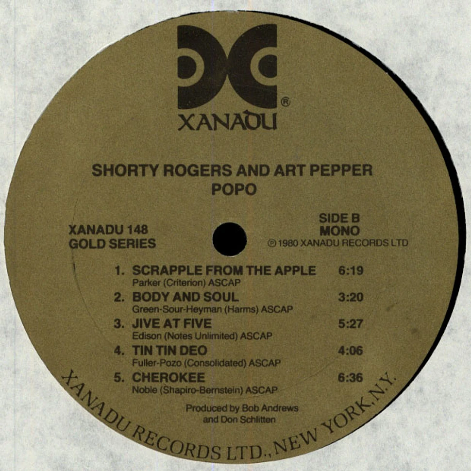 Shorty Rogers & Art Pepper - Popo