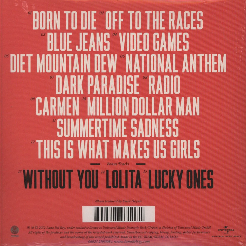 Lana Del Rey - Born To Die Deluxe Edition