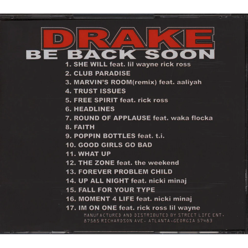 Drake - Be Back Soon
