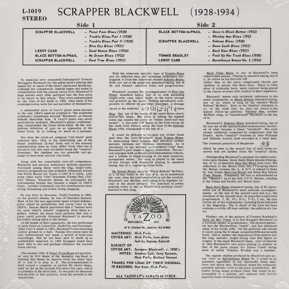 Scrapper Blackwell - The Virtuoso Guitar Of