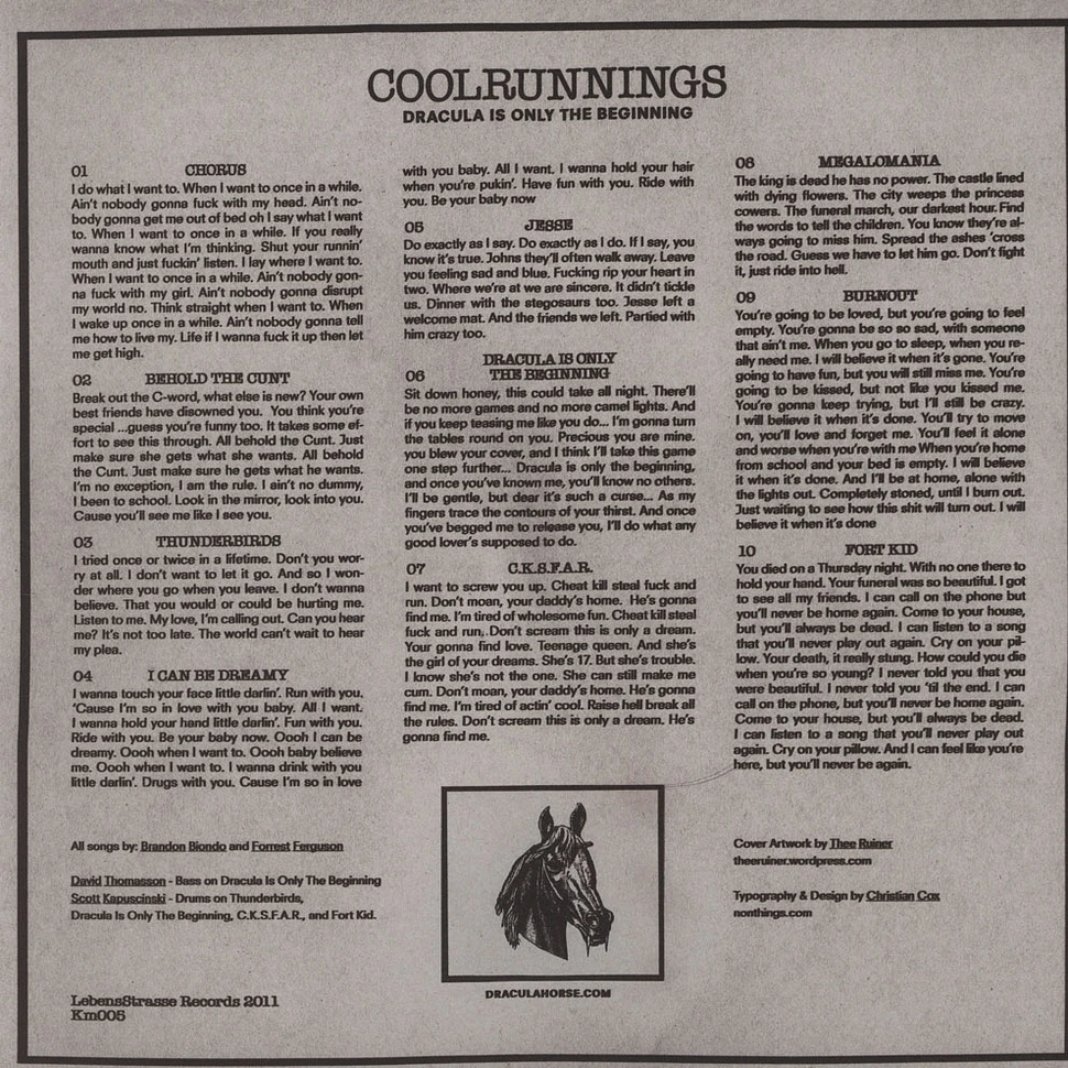 Coolrunnings - Dracula Is Only The Beginning
