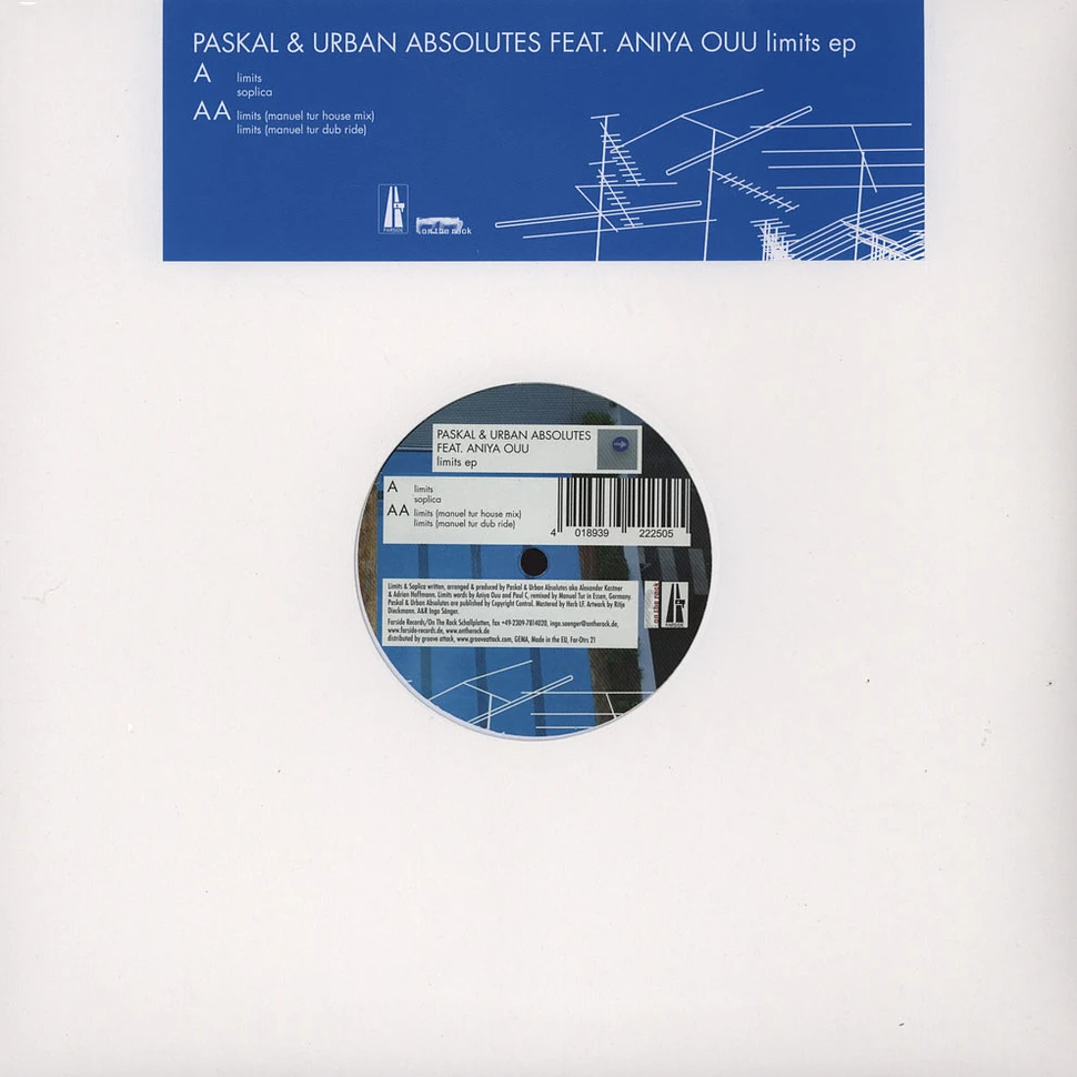 Paskal & Urban Absolutes - Limits Ep Feat. Aniya Ouu